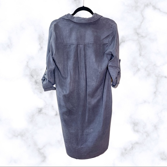 Beachy Grey Blouse Dress - Picture 2 of 3